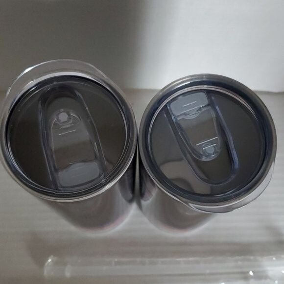 2 Stainless Steel Tumblers 20 oz Excavator Cold Travel Cup I Run Hoes for MONEY - Picture 6 of 10